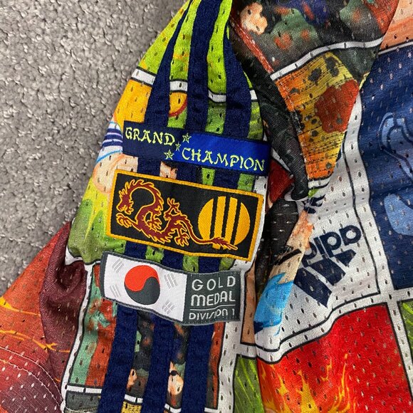 Adidas Anime Dragon Jersey Shirt Boys Japan Grand Champion gold Medal Ball - Picture 5 of 11